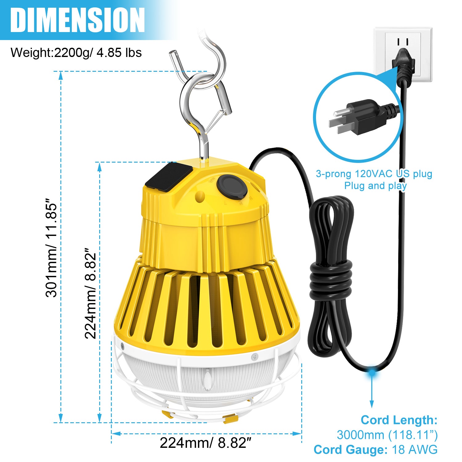 LED Linkable Temporary Work Light