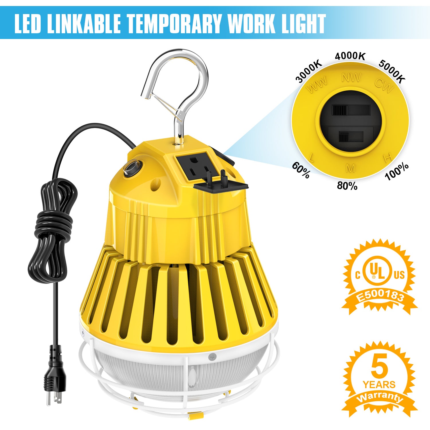 LED Linkable Temporary Work Light